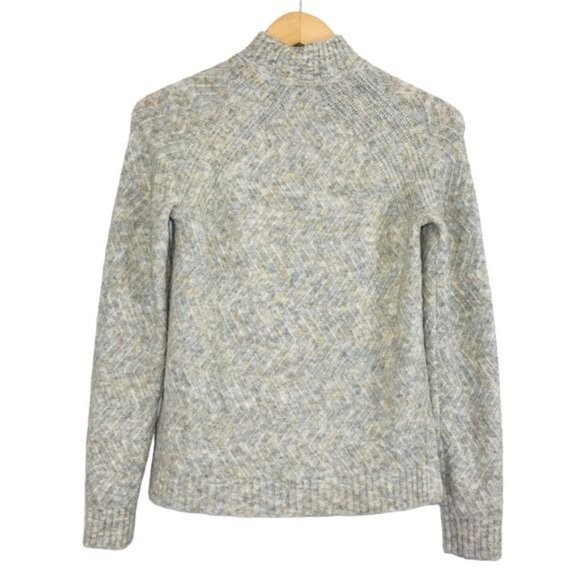 AEROPOSTALE High Neck Vertical Knit Chevron Sweater Size X-Small - Picture 6 of 9